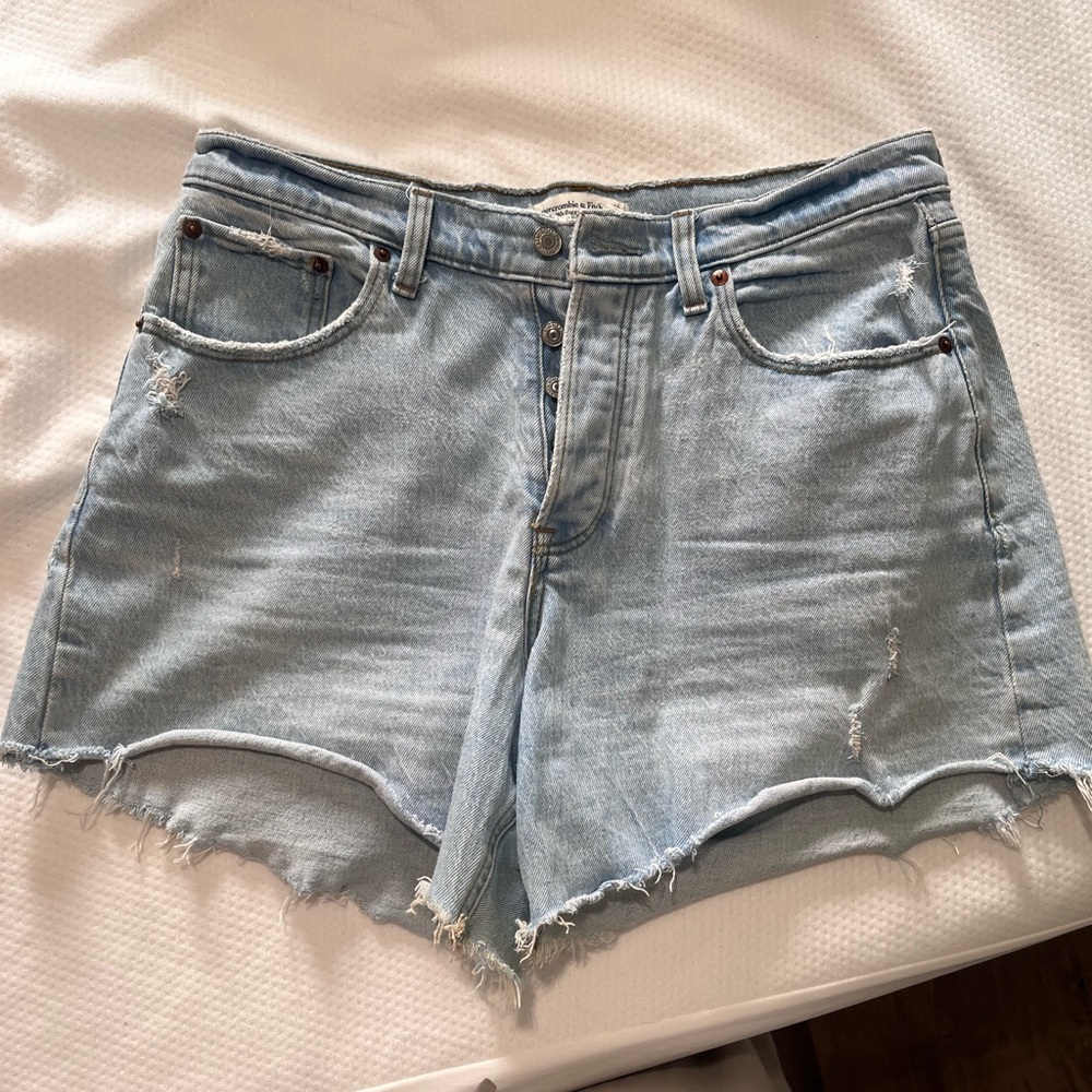 Abercrombie & Fitch Light Wash Jean Shorts
